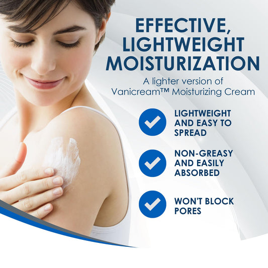 Vanicream pump close-up demonstrating controlled, mess-free dispensing benefit