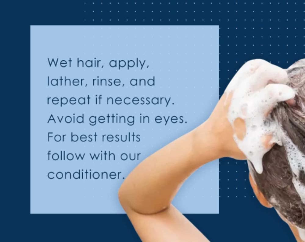 Vanicream applied to scalp showing reduced flaking and cleaner scalp appearance