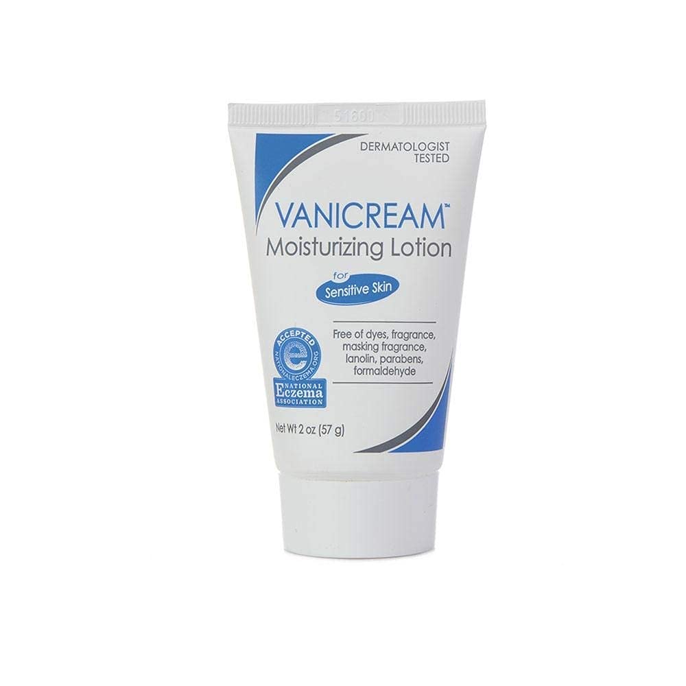Vanicream travel size front packaging showing tube and easy carry convenience
