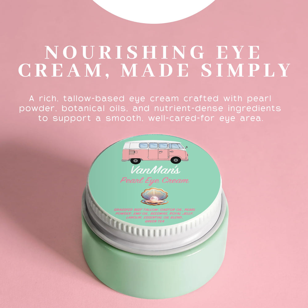 VanMan Company open jar texture showing smooth cream for easy absorption