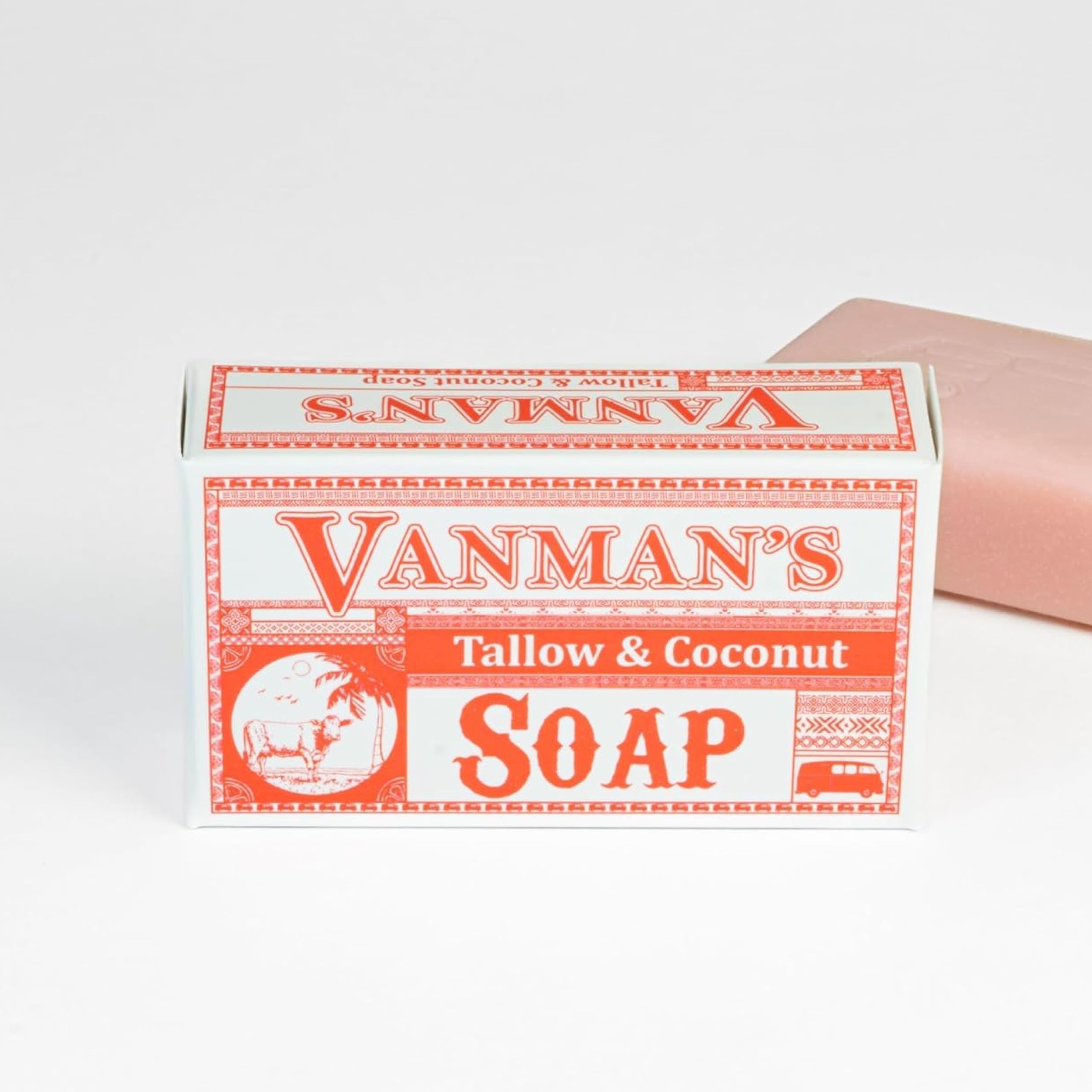 VanMan close-up of creamy lather texture, highlights rich moisturizing feel