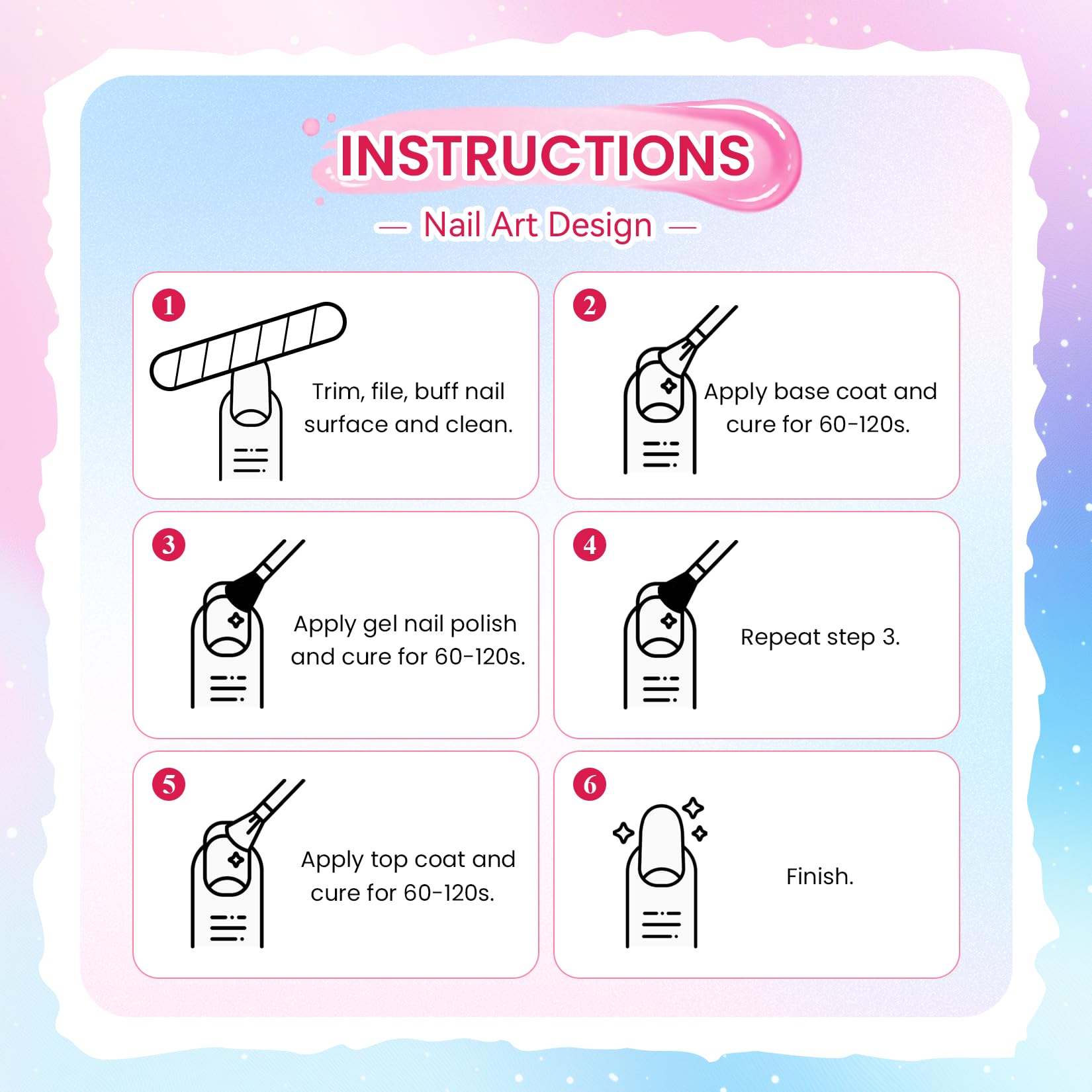 VANREESA application in-use curing nails under LED lamp for durable wear