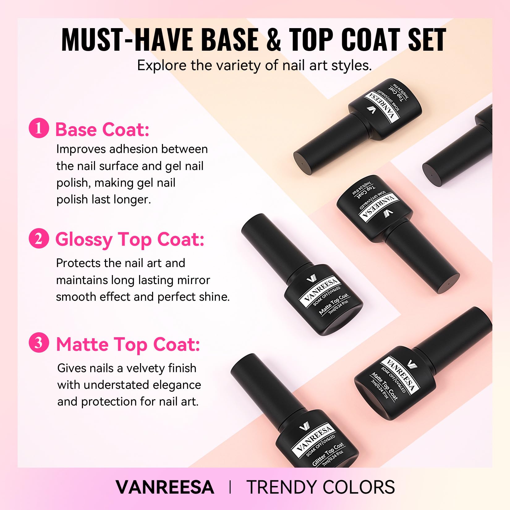 VANREESA application in use on nails demonstrating easy spread and salon-like finish