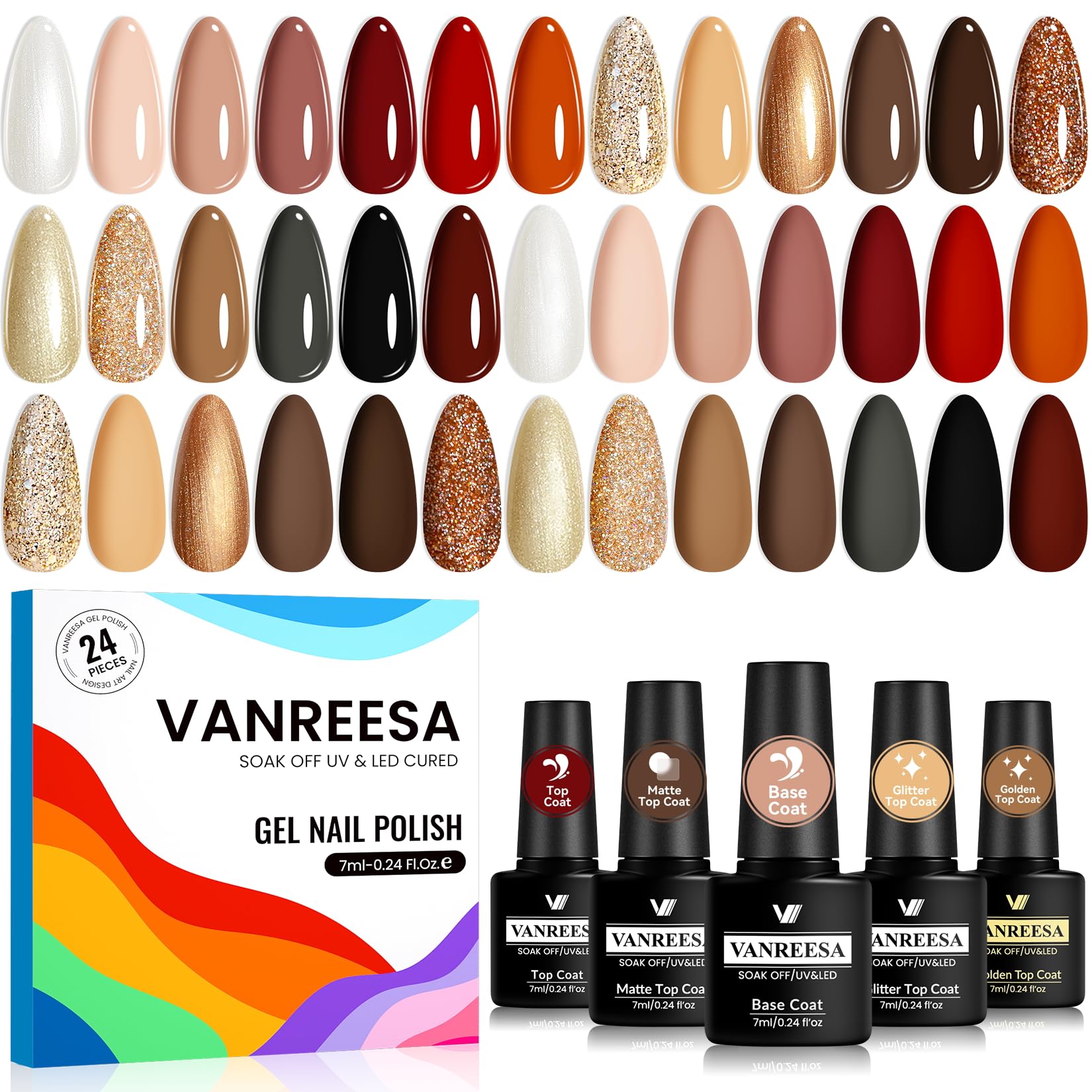 VANREESA front packaging showing full 24-piece kit and benefits