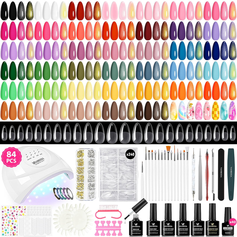 VANREESA front packaging showing full 84-piece kit and contents for easy selection