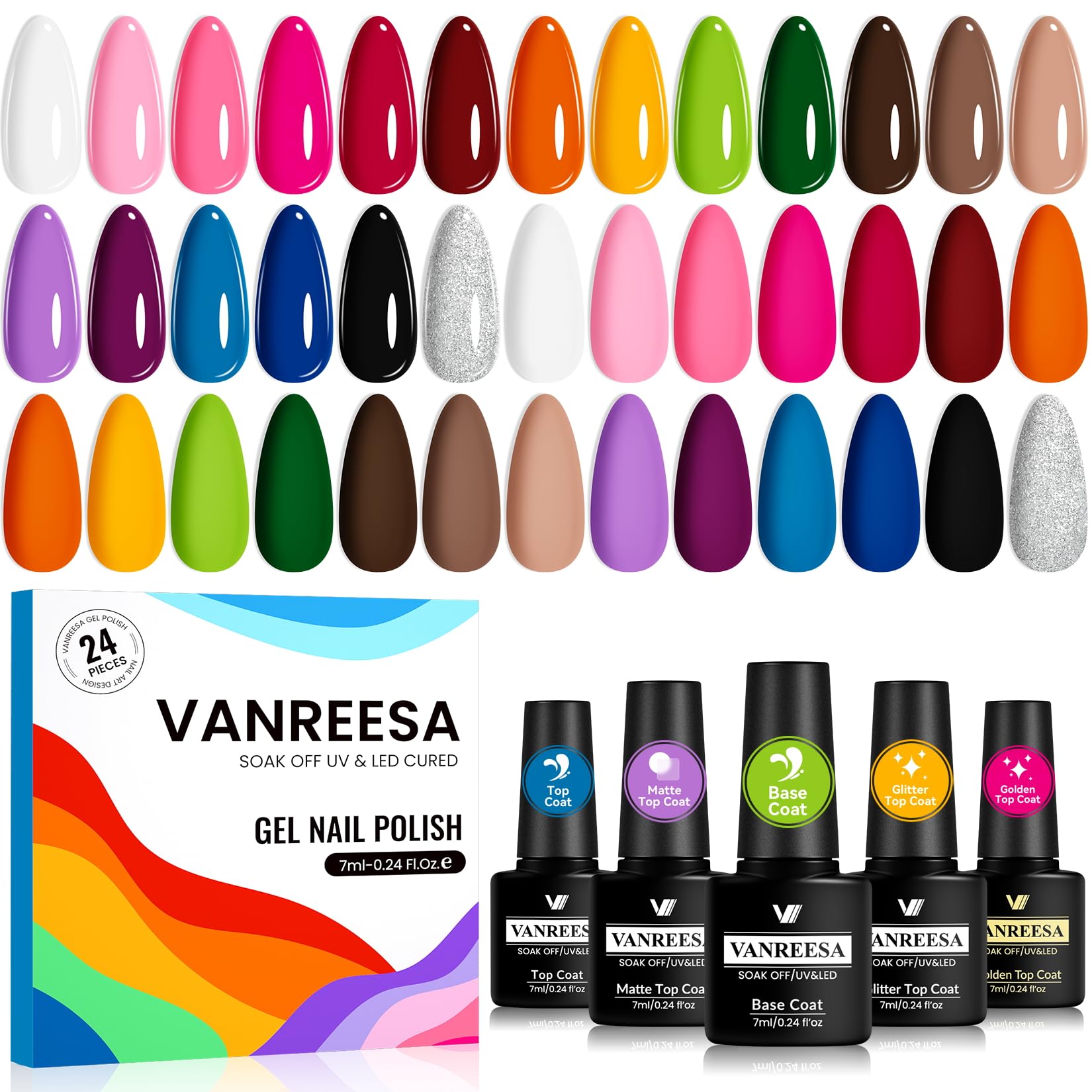 VANREESA front packaging showing complete 24-piece kit and variety benefit