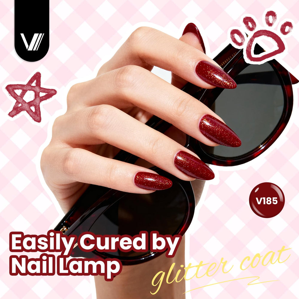 VANREESA glitter shade detail showcasing sparkle intensity for accents