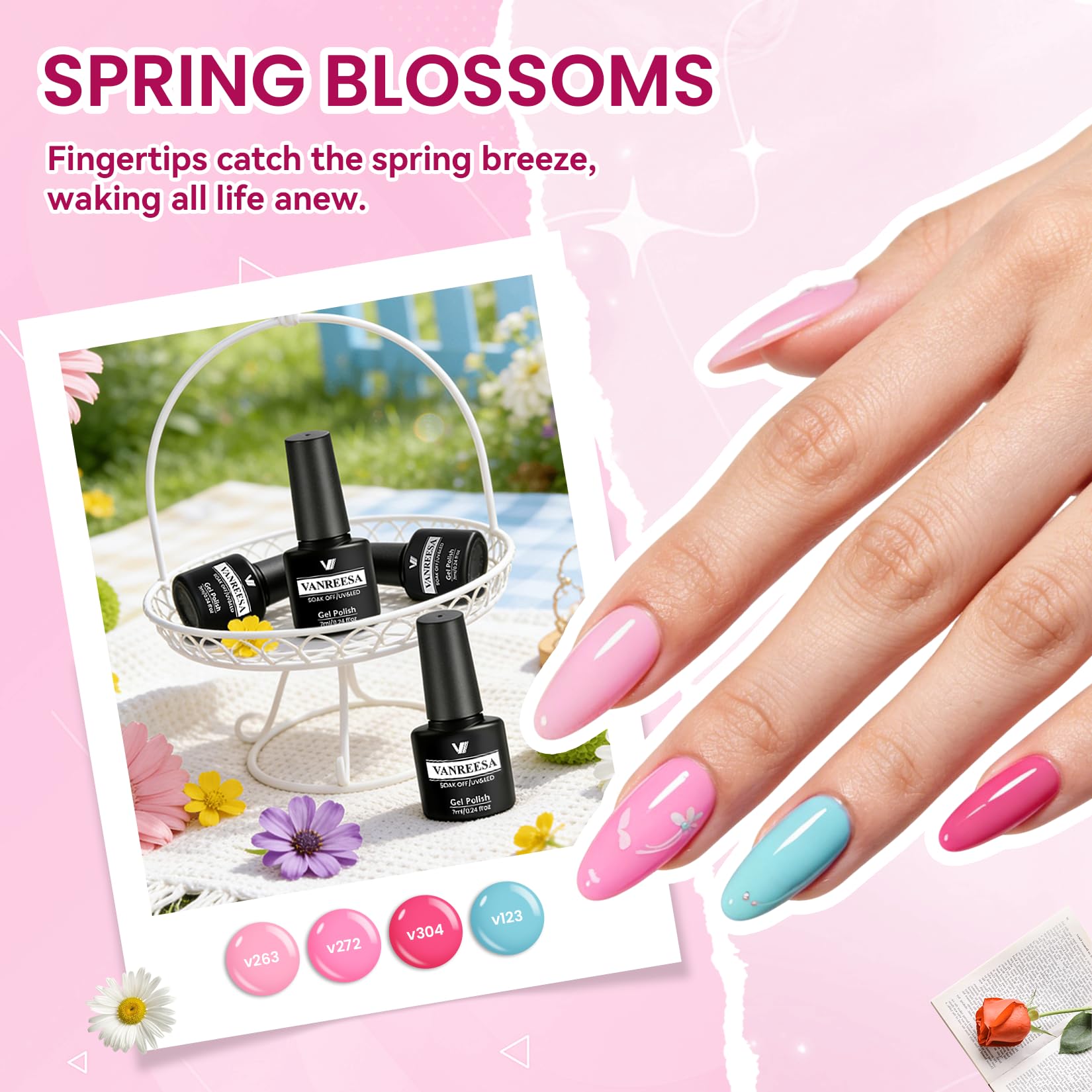 VANREESA glossy top coat close-up highlighting high-shine finish benefit