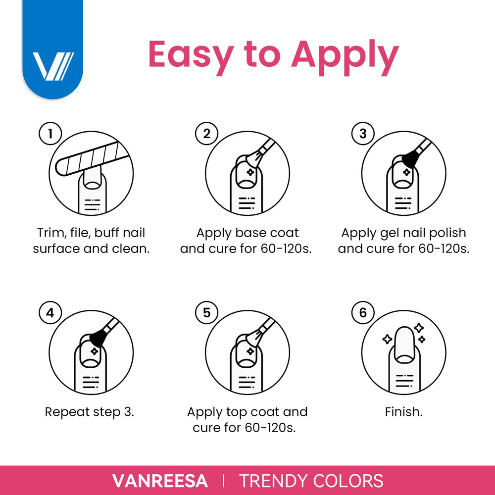 VANREESA lifestyle manicure scene showing finished nails and styling benefit