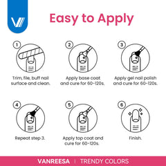 VANREESA lifestyle manicure scene showing finished nails and styling benefit