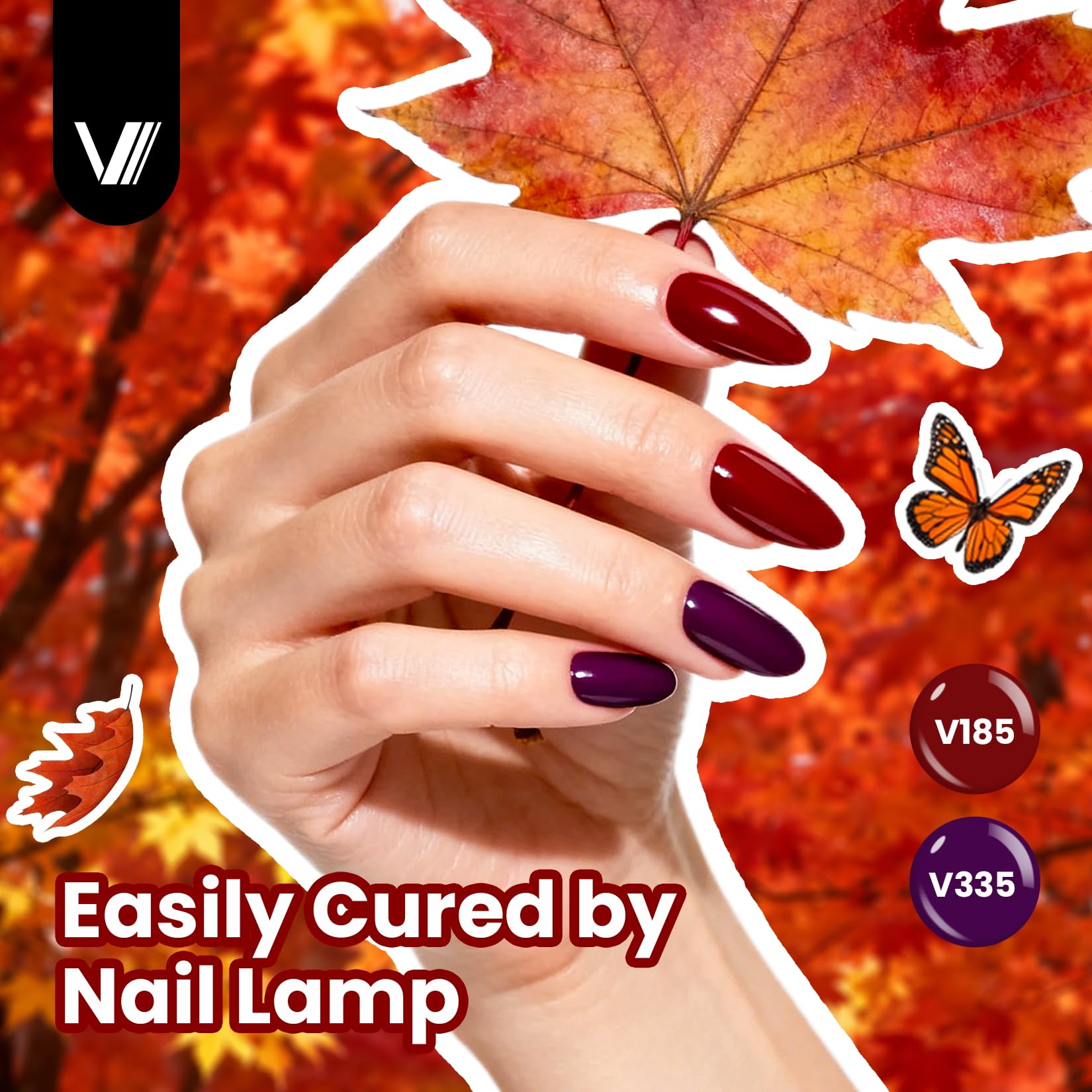 VANREESA manicure in progress at home, easy DIY salon-style result