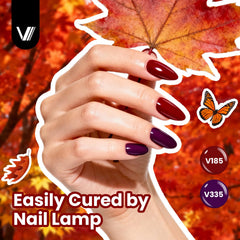 VANREESA manicure in progress at home, easy DIY salon-style result