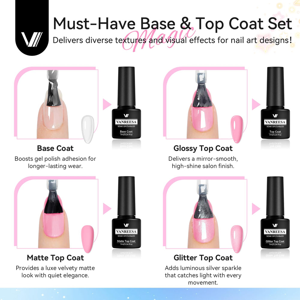 VANREESA shade swatches on fingernails illustrating color payoff
