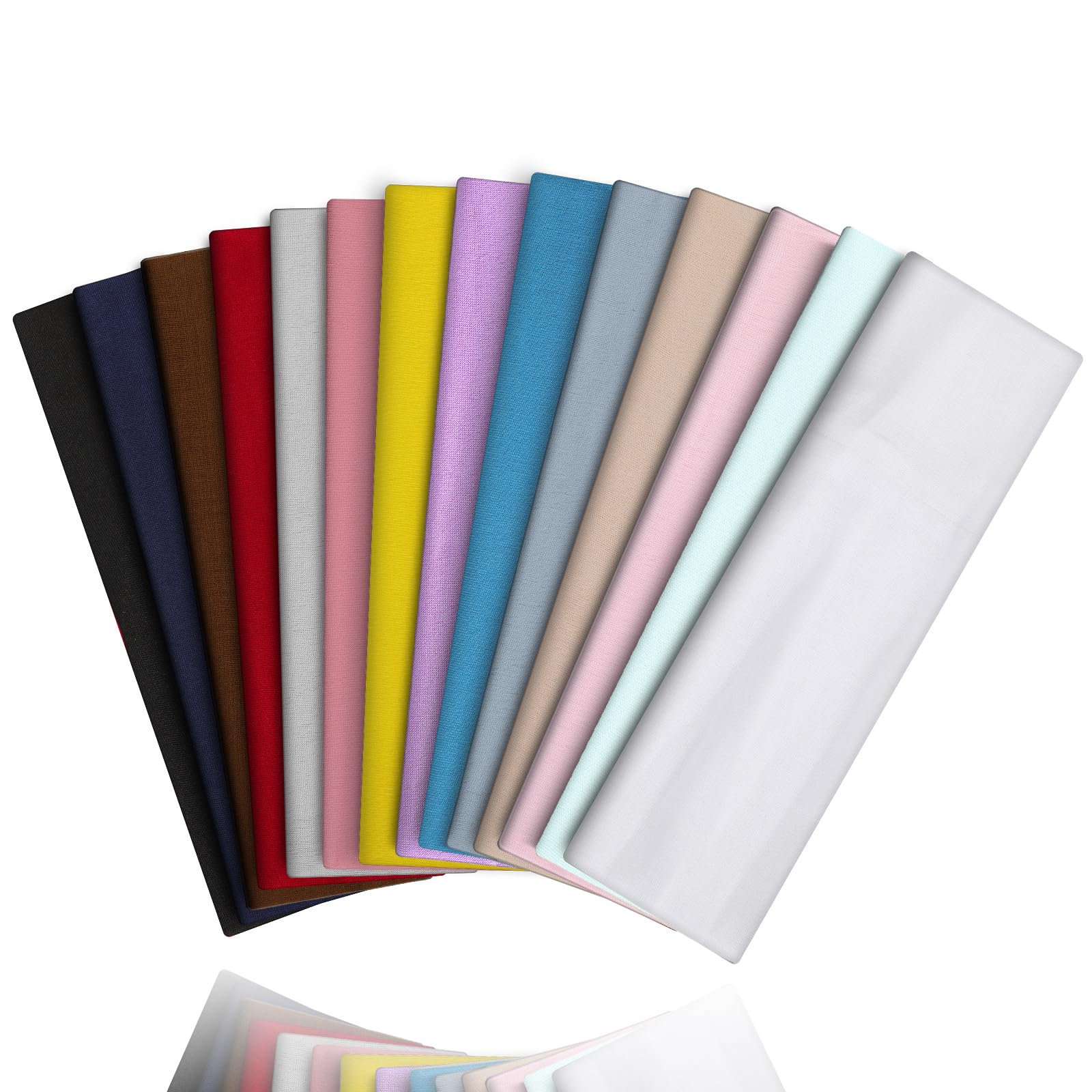 VANRUID front pack of 14 headbands showing variety and convenience