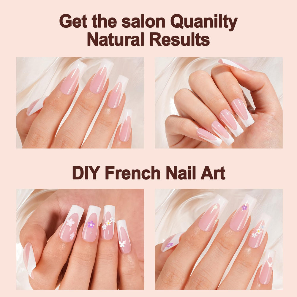 Vansiho press-on application in use showing quick, secure nail attachment