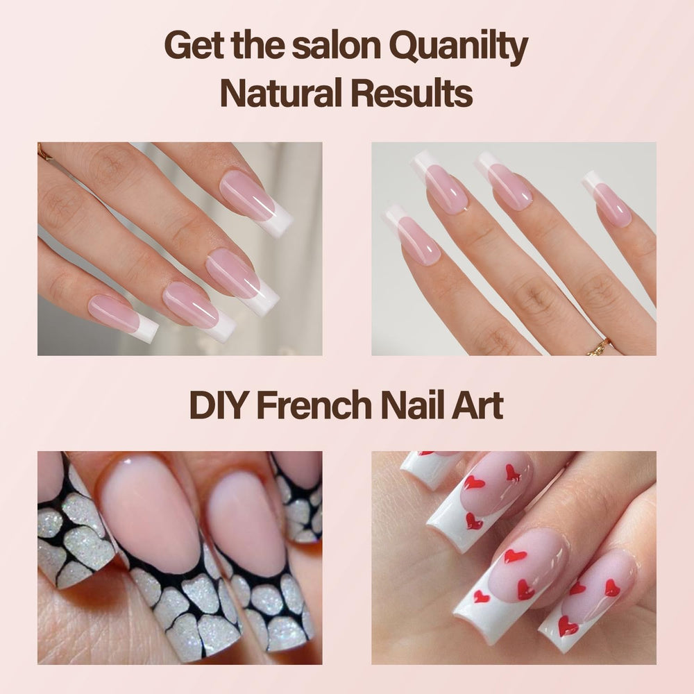 Vansiho applied on hands demonstrating natural-looking French finish benefit