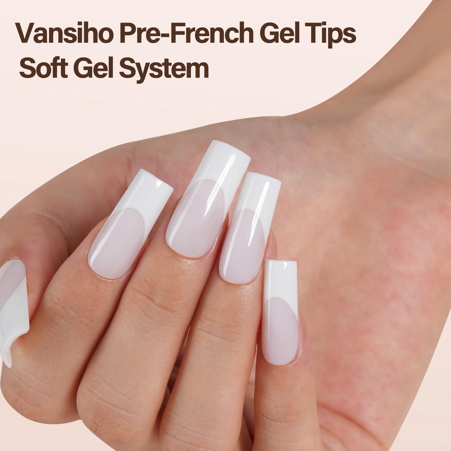 Vansiho close-up of gel tip texture showing sanded underside for stronger adhesion