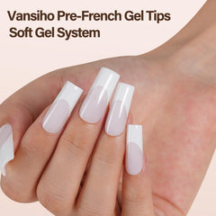 Vansiho close-up of gel tip texture showing sanded underside for stronger adhesion
