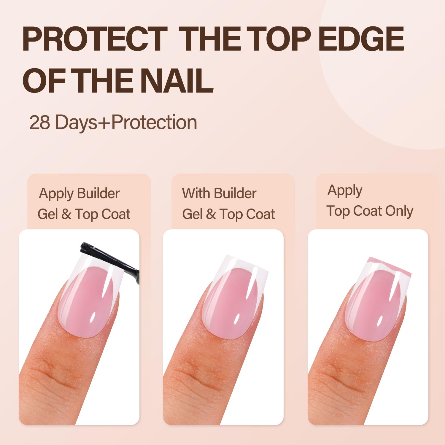 Vansiho detailed French tip smile line showcasing clean white edge and polish-ready surface
