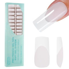 Vansiho front view of box and array of 150 nails showing variety and convenience