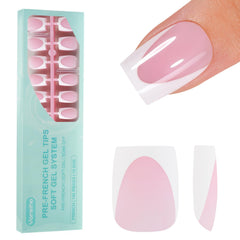 Vansiho front packaging showing 150-piece French gel tip set and fast application benefit