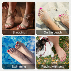 Vansiho toe tips beside a finger for size and scale guidance