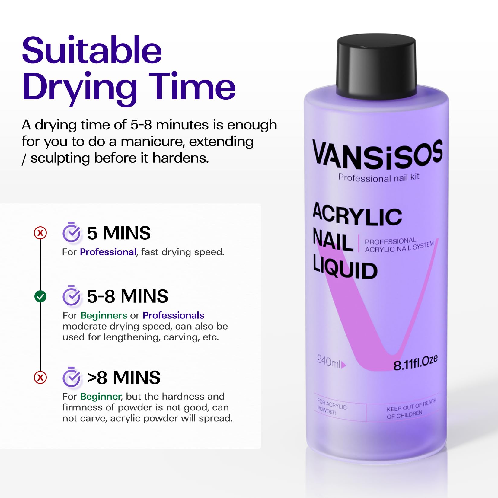 VANSISOS mixed acrylic bead on brush illustrating smooth bead formation and workability