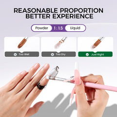 VANSISOS size-12 acrylic brush detail for precise bead control