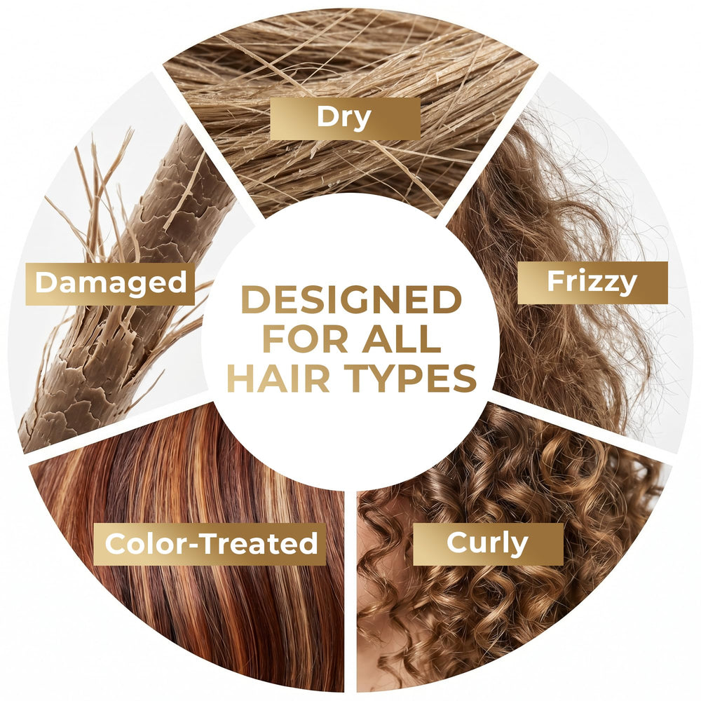 VAO being applied to wet hair demonstrating easy application and detangling benefit