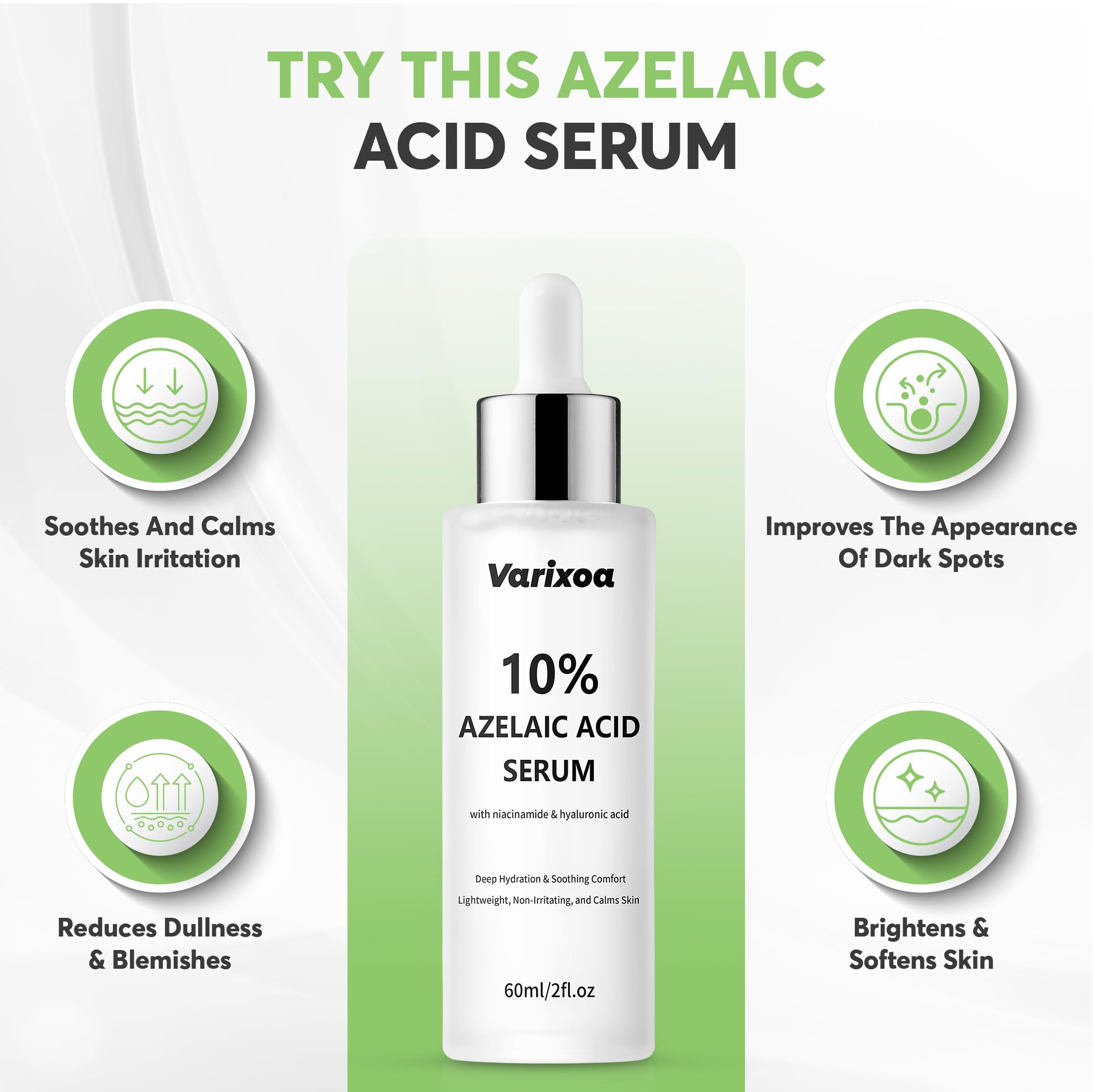 Varixoa serum application on hand demonstrating fast absorption
