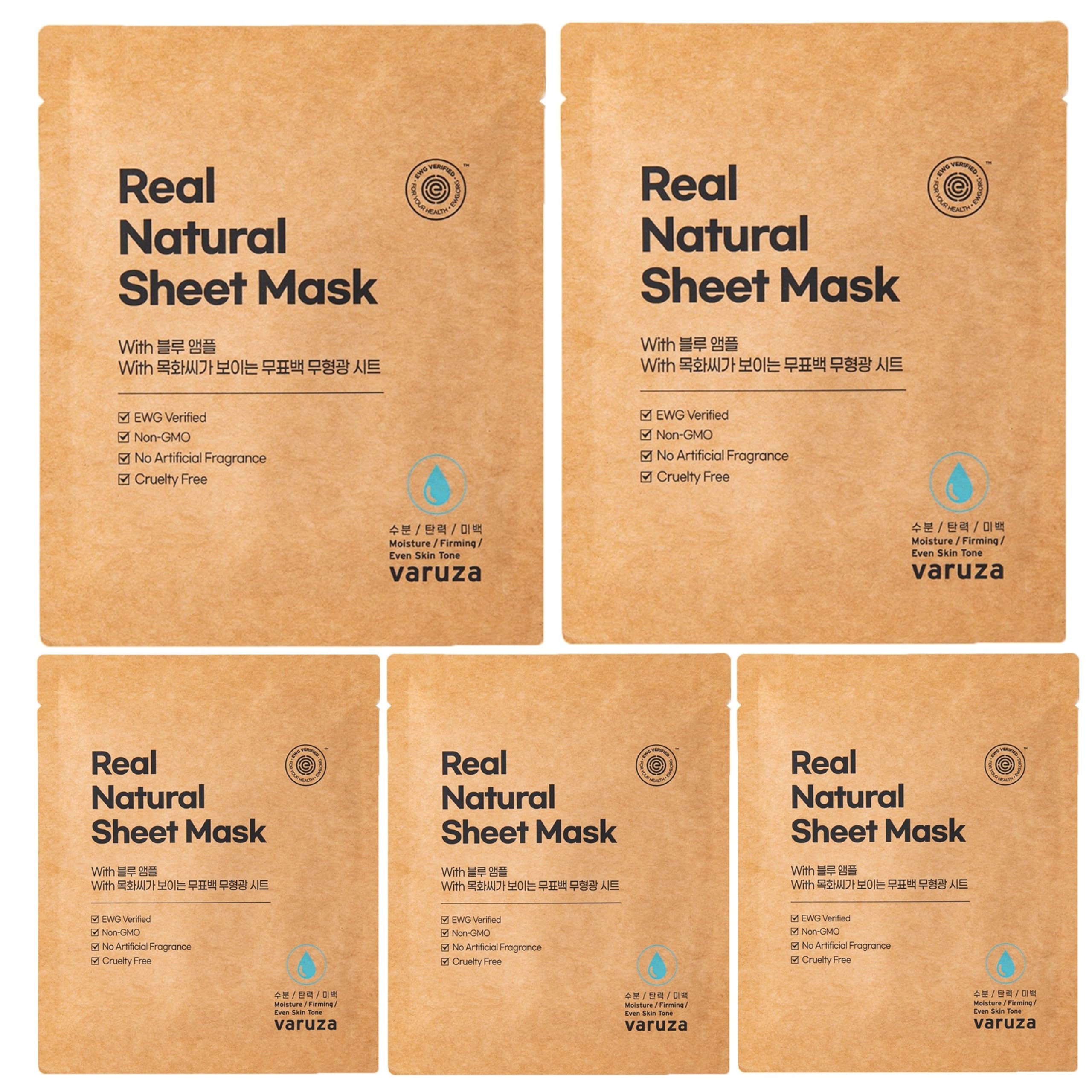 varuza front packaging showing blue ampoule and clean formula benefits