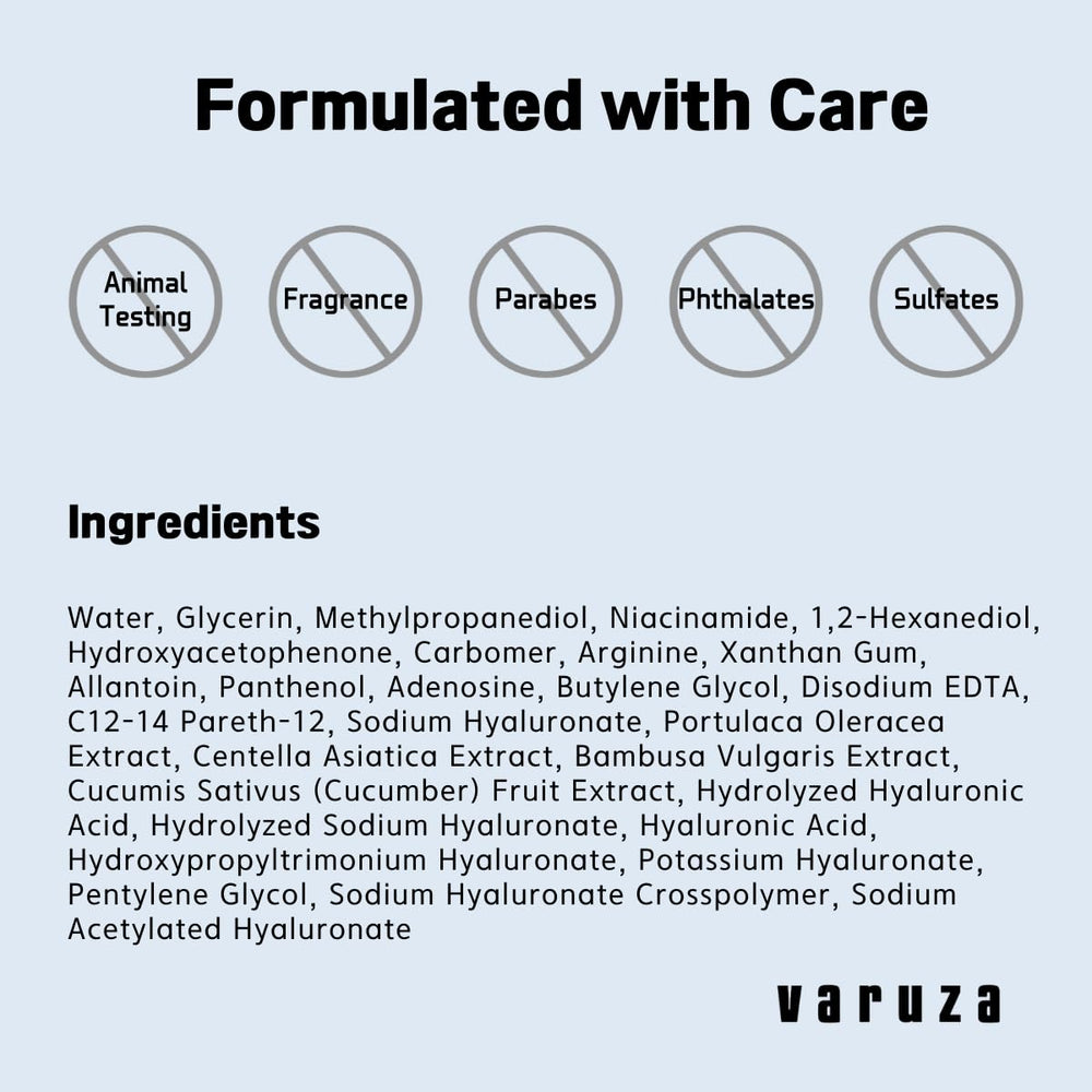 varuza cruelty-free and vegan badge conveying ethical safe formulation