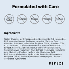 varuza cruelty-free and vegan badge conveying ethical safe formulation