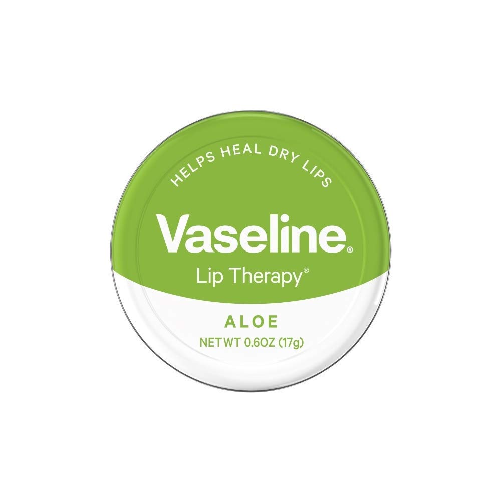 Vaseline aloe front tin showing compact packaging and portability benefit