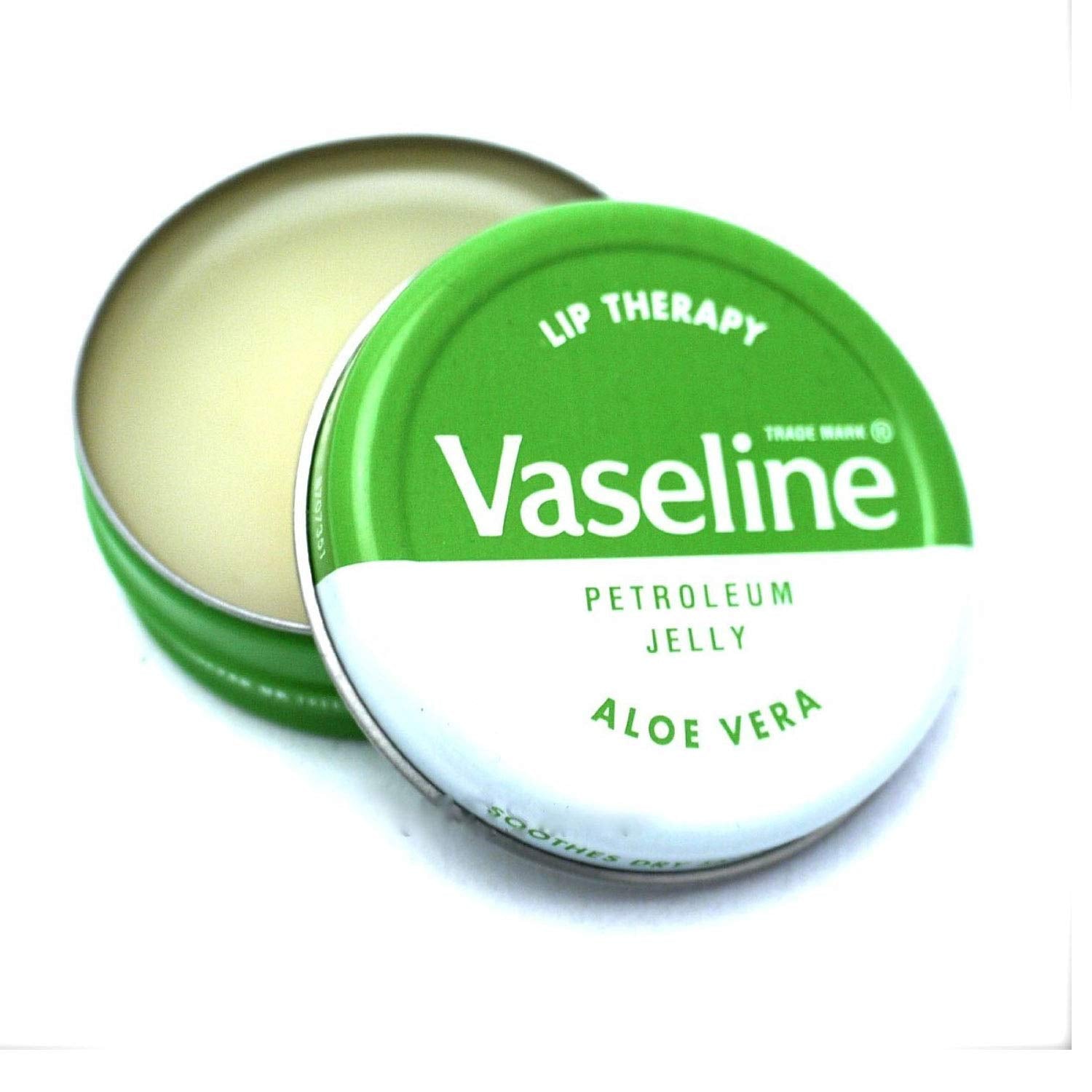 Vaseline aloe lifestyle usage tube applied outdoors to protect lips during activity