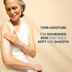 Label detail on Vaseline bottle, highlighting gentle, dermatologist-tested benefit