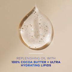 Vaseline applying gel-oil on forearm for instant hydration benefit