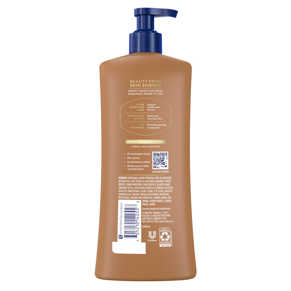 Vaseline pump and label close-up highlighting easy dispensing and eco pump