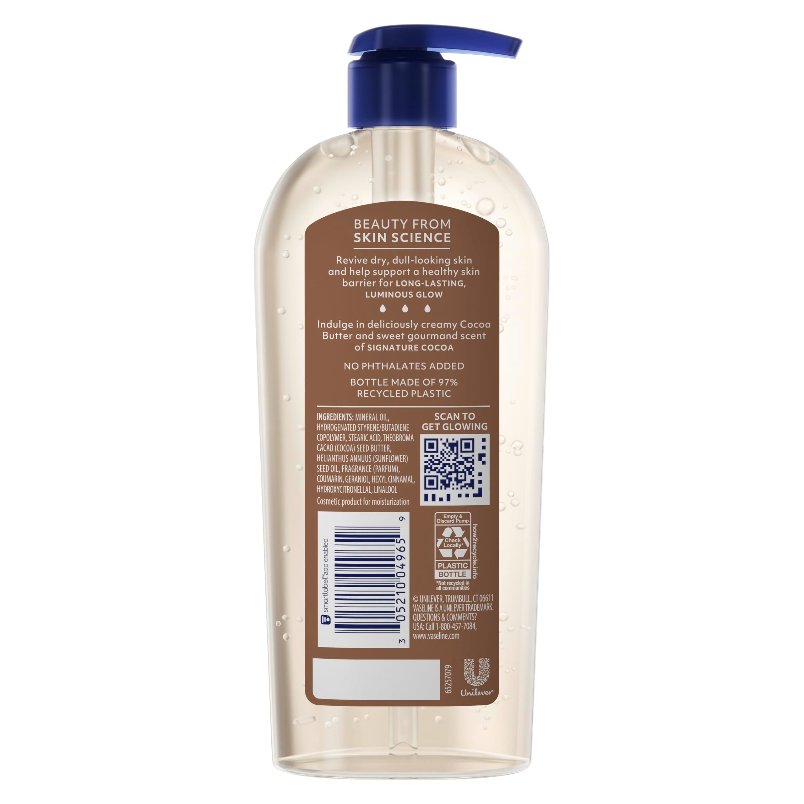 Vaseline pump dispensing gel oil illustrating easy, controlled application benefit