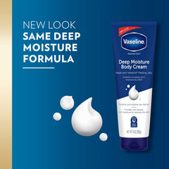 Vaseline close-up of cream texture highlighting smooth, non-greasy hydration