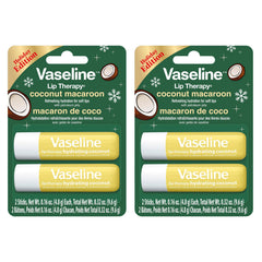 Vaseline front packaging showing four coconut macaroon sticks for easy gifting