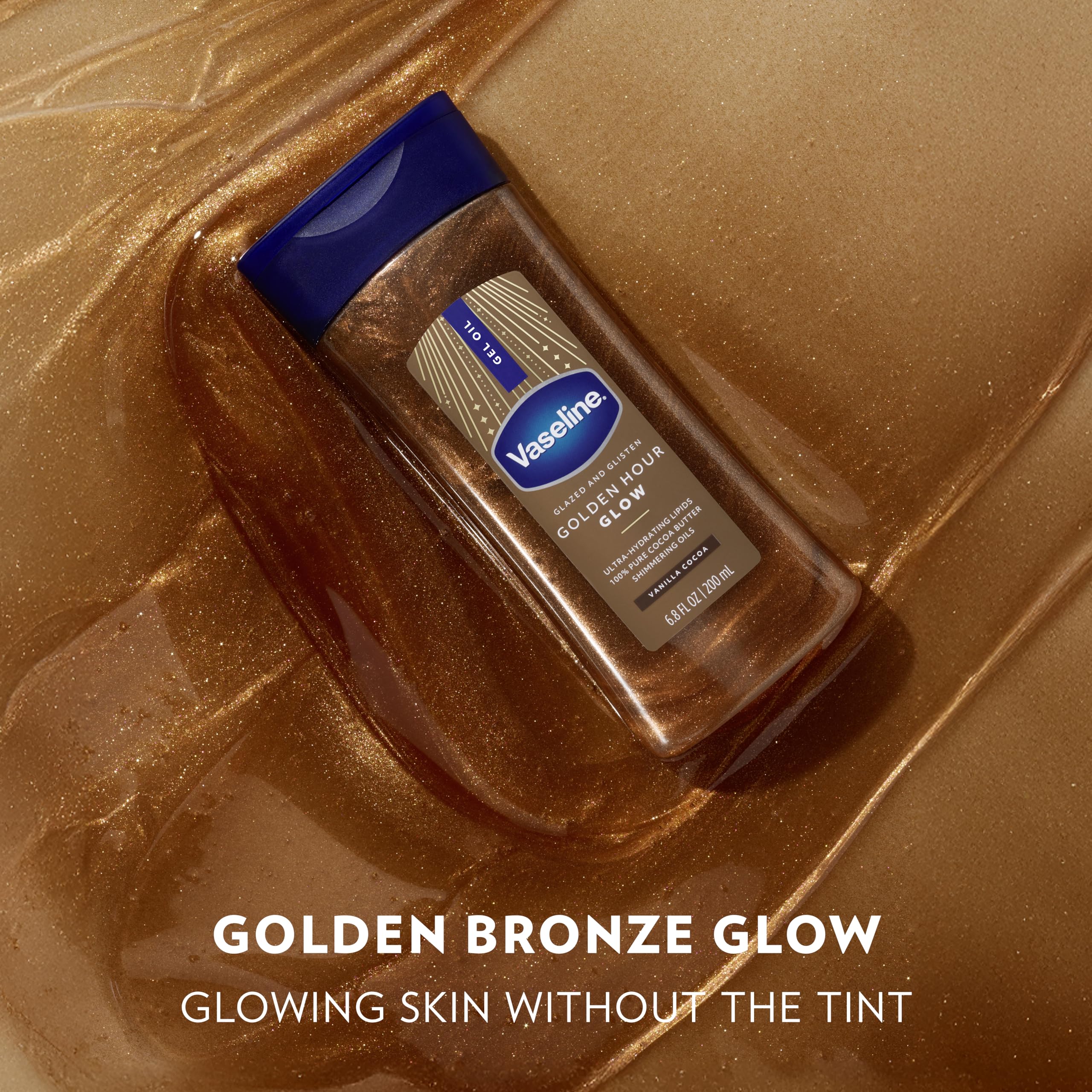 Vaseline being rubbed onto arm delivering instant glow and moisturization