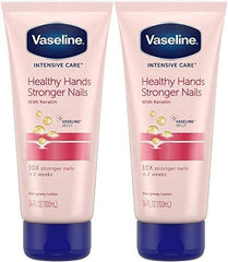 Vaseline being applied to hands showing fast absorption benefit