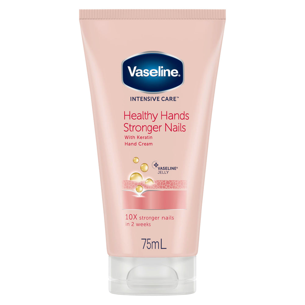 Vaseline hand cream front packaging showing two 3.4 oz tubes for convenient use and hydration
