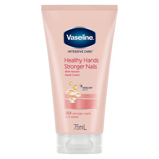 Vaseline hand cream front packaging showing two 3.4 oz tubes for convenient use and hydration