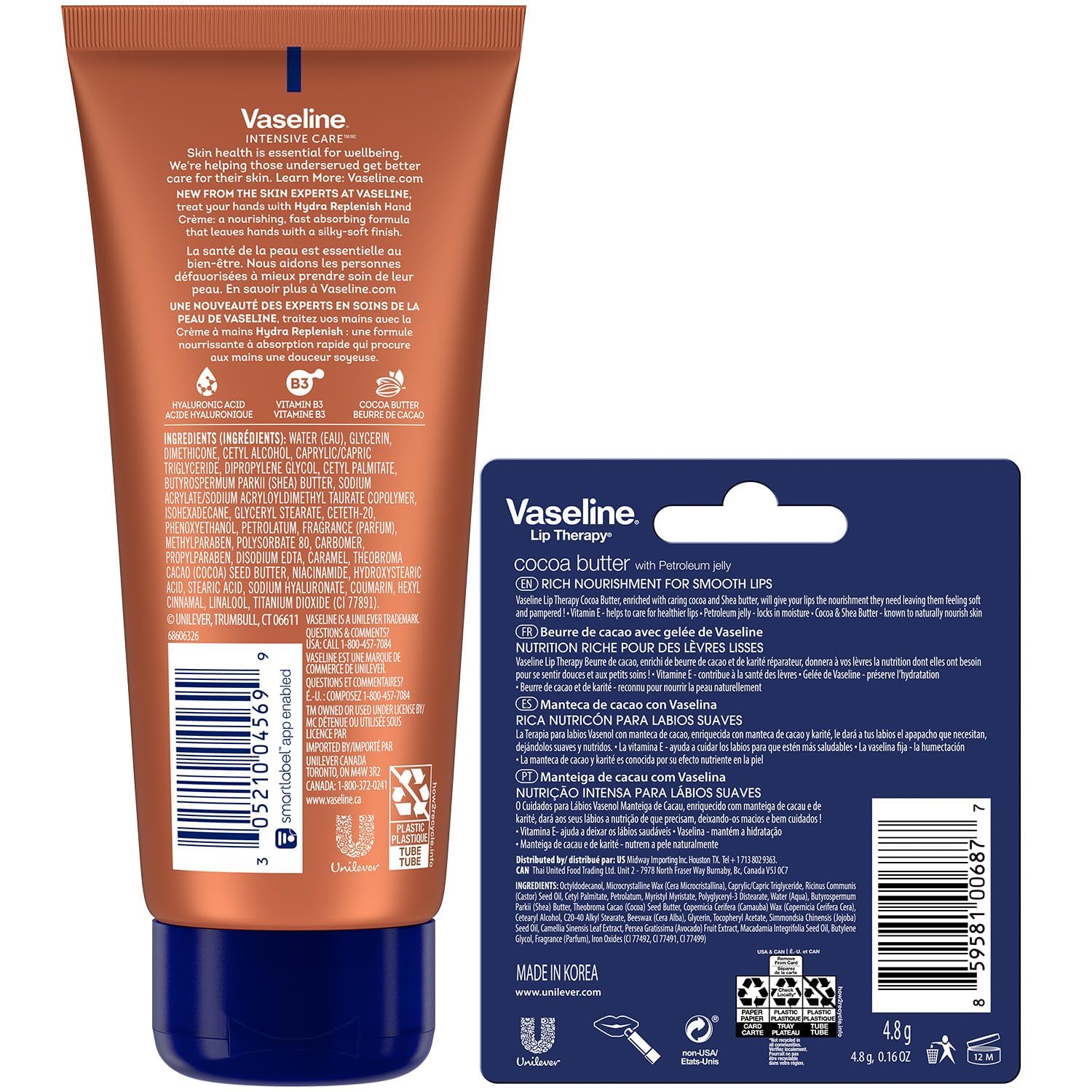 Vaseline close-up texture of hand cream for fast absorption benefit