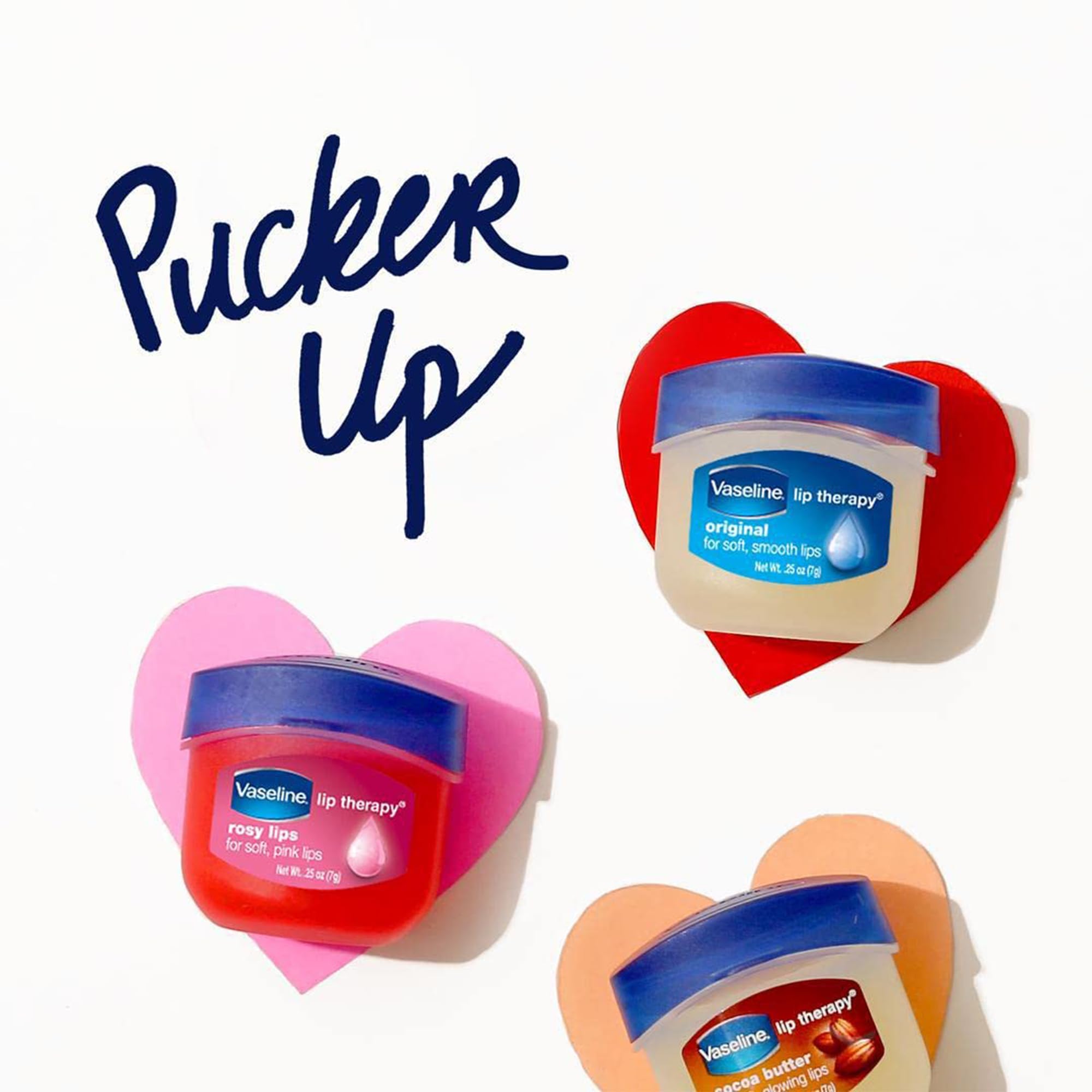 Vaseline jar next to small dry patch showing targeted moisturizing benefit