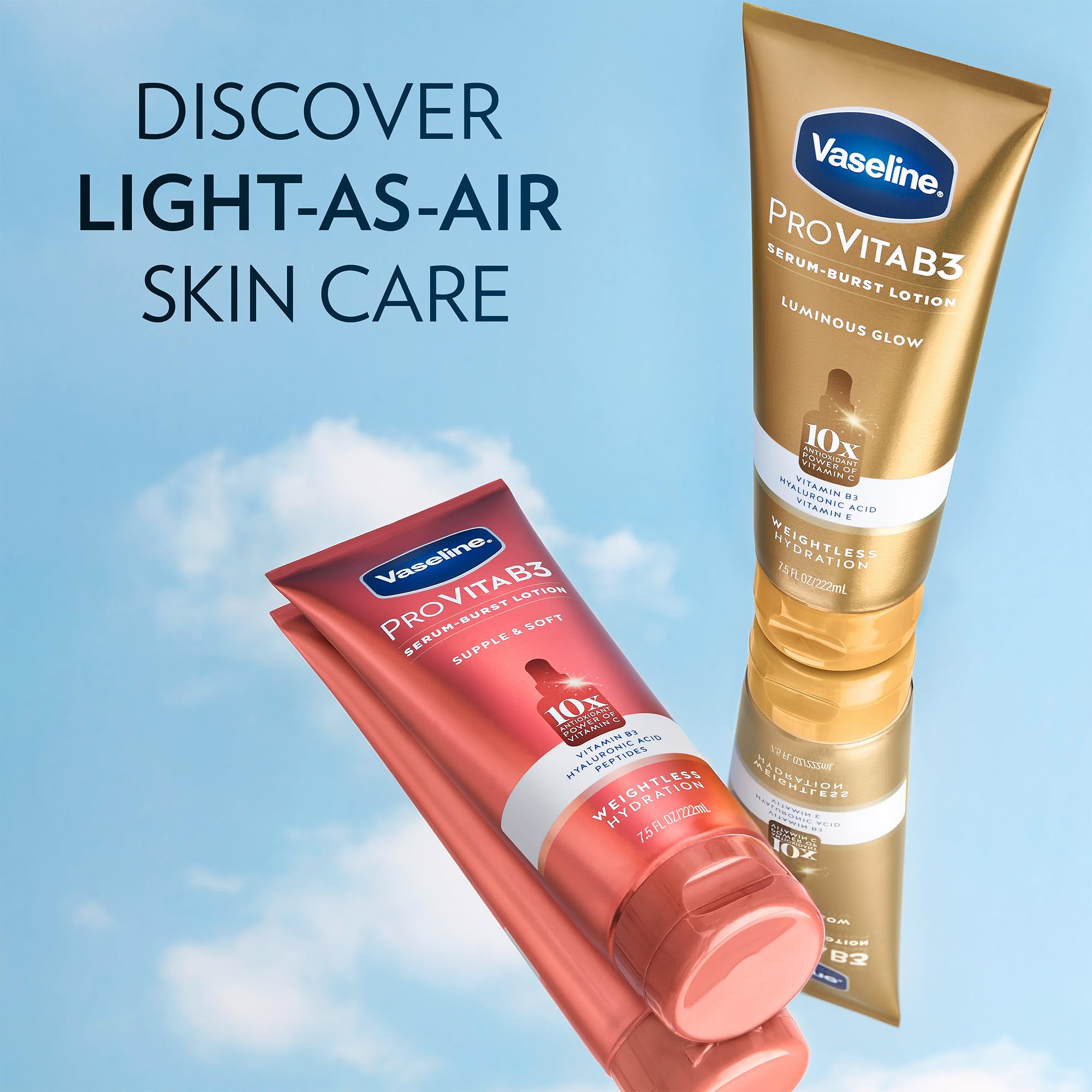 Vaseline label close-up showing key claims and ingredient transparency
