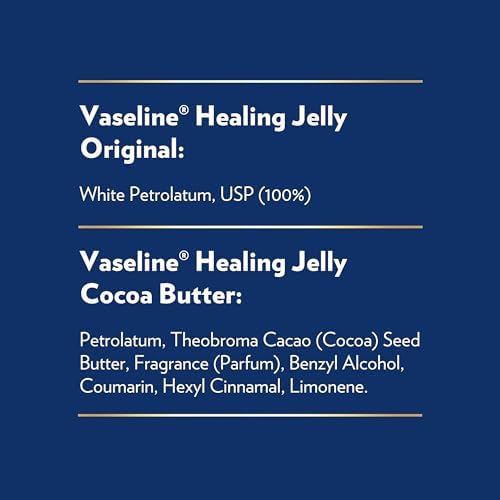 Vaseline jars on bathroom counter in lifestyle setting showing daily-use benefit