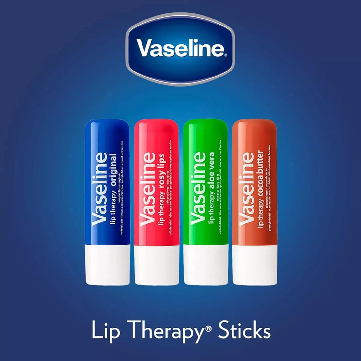 Person using Vaseline lip balm outdoors in cold weather for protective comfort